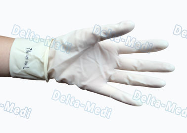 Sterylne lateksowe jednorazowe rękawice chirurgiczne Bezbarwny biały kolor do szpitala
