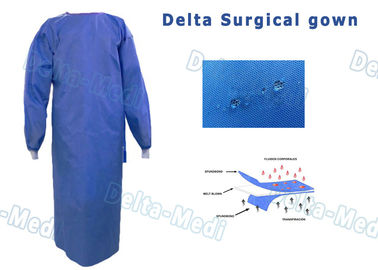 SMS Jednorazowa suknia chirurgiczna z dzianym mankietem przyjazna dla środowiska