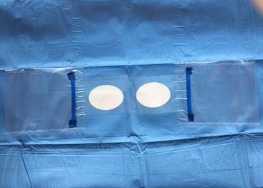 Sterylne chirurgiczne serwetki jednorazowe okulistyczne, odporne na alkohol, z dwoma otworami