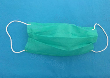 Zielona sterylna medyczna jednorazowa maseczka nietkana Eco Friendly 17,5x9.5cm