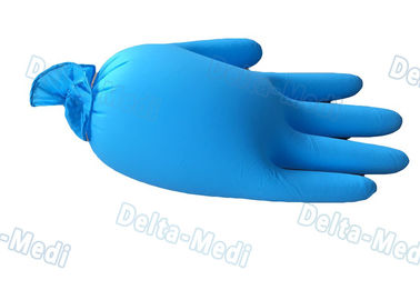 Nieszkodliwe jednorazowe medyczne rękawiczki, niebieskie rękawiczki winylowe z dobrym wyczuciem