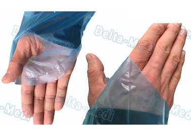 Wodoodporne medyczne produkty z tworzyw sztucznych CPE Surgical Gown / Isolation Gown With Thumb Loop Cuff