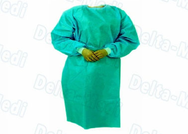 Ognioodporna jednorazowa suknia izolacyjna z włókniny w kolorze zielonym, laboratoryjna suknia egzaminacyjna