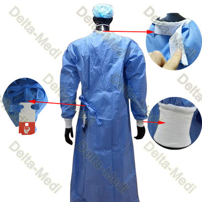 PP SMS Wzmocniona jednorazowa suknia chirurgiczna do operacji chirurgicznych