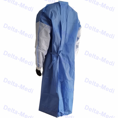 Jednorazowe suknie izolacyjne z włókniny SMS dla pacjentów do użytku laboratoryjnego