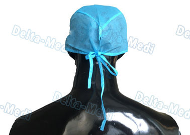 Niebieski PP Handmade Jednorazowe czepki chirurgiczne, czepki medyczne Doctor Scrub 15 - 35gsm