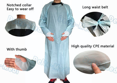 Protective Medical Plastic Products Wodoodporna suknia z rękawami CPE