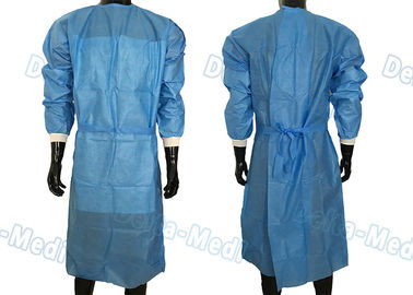 SBPP Jednorazowa suknia chirurgiczna Prosta 40 - 60gsm z przednim pasem biodrowym