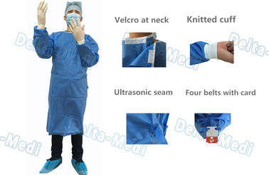 Bariera Jednorazowa suknia chirurgiczna, suknia chirurgiczna SMS odporna na alkohol z ręcznikami