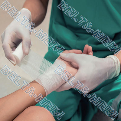 Sterylne pudrowane lateksowe rękawice chirurgiczne do sali operacyjnej