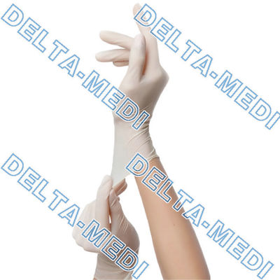 Rękawiczki Chirurgiczne Białe Oburęczne Lateksowe Dla Homecie