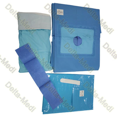 Wzmocnione SBPP PE Niebieskie jednorazowe pakiety chirurgiczne do kończyn dolnych