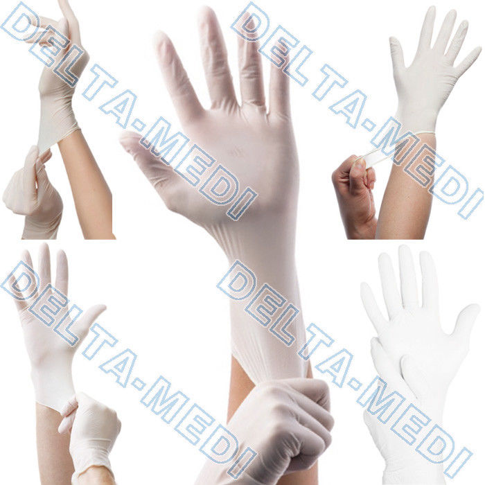 Antypoślizgowe Jednorazowe rękawiczki chirurgiczne z koralikami i mankietami